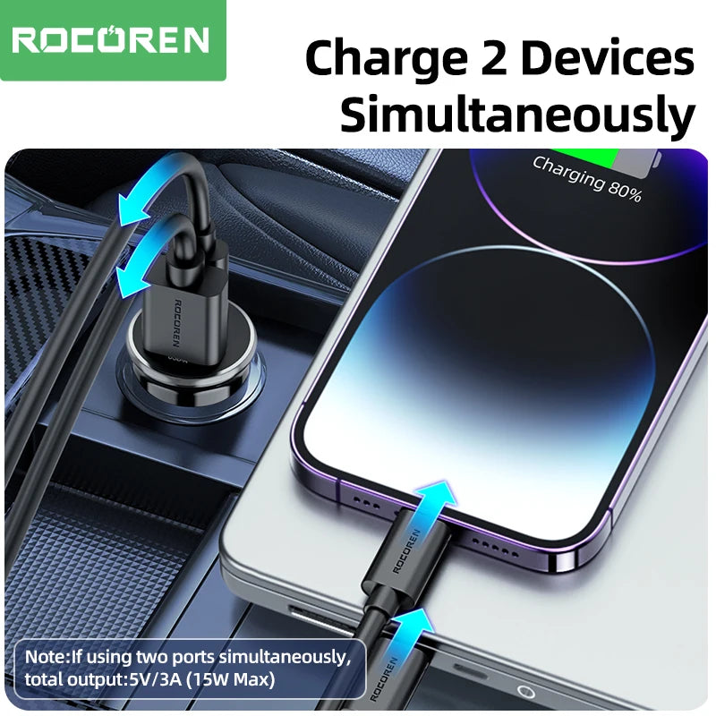 Rocoren 30W Fast Car Charger