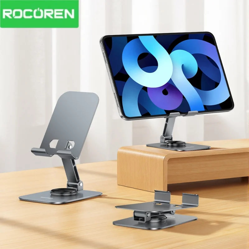 Rocoren Foldable Metal Phone Stand with 360° Rotation