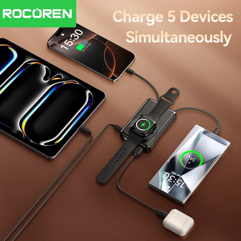 Rocoren 3-in-1 Magnetic Power Bank