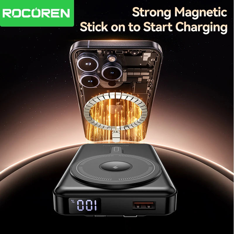 Rocoren 3-in-1 Magnetic Power Bank