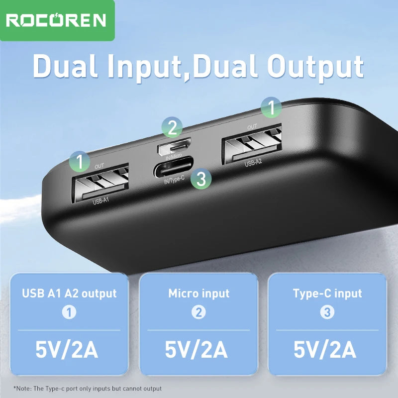 Rocoren 10000mAh Power Bank
