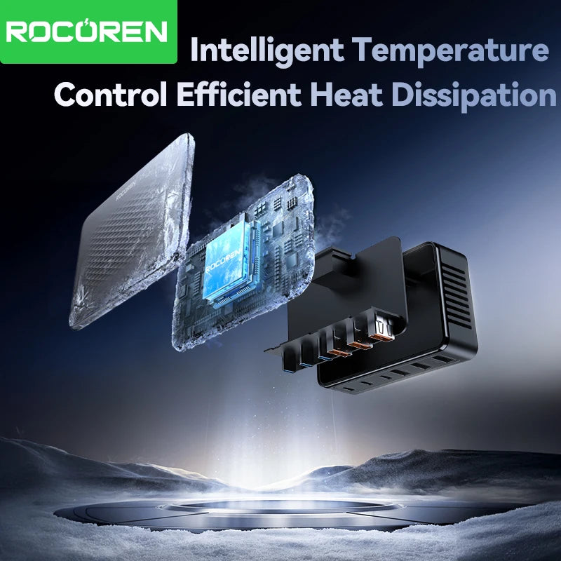 Rocoren 6-Port Desktop GaN Charger