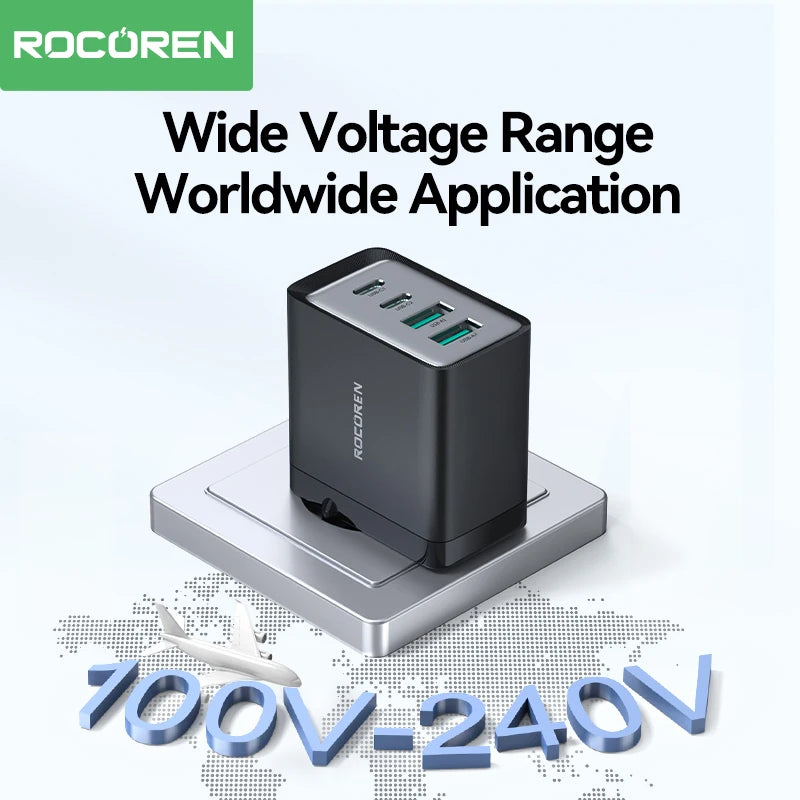 Rocoren 45W 4-Port GaN Charger